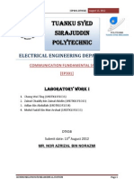 Communication system (AM) report 1