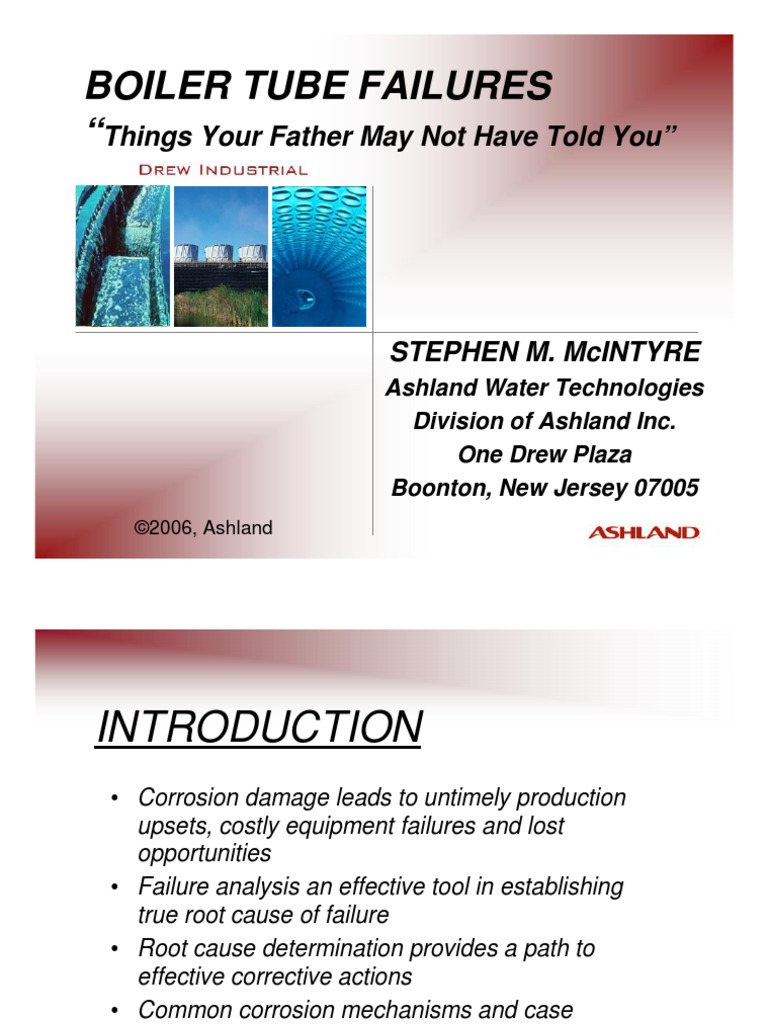 Boiler Tube Failures PDF Corrosion Iron