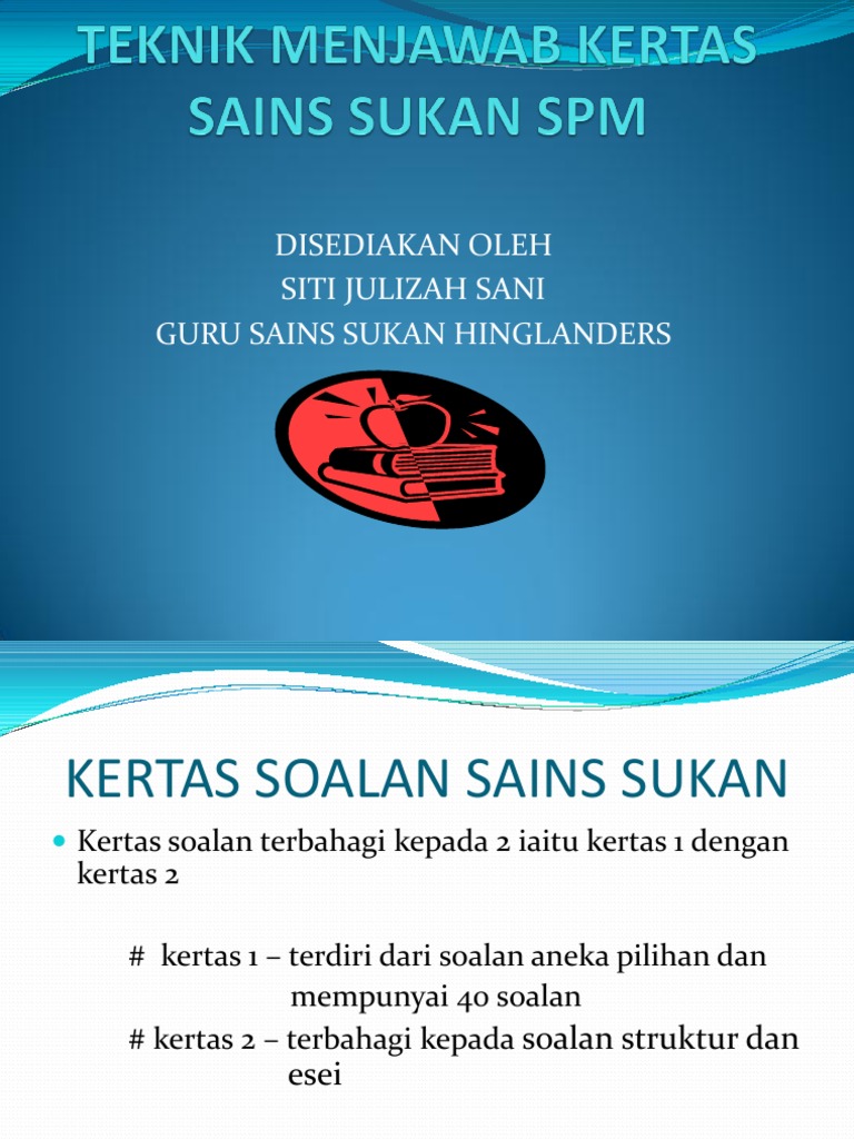 Teknik Menjawab Kertas Sains Sukan Spm Pp Pdf