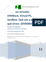 DV00402A Maquinas Virtuales Vmware Virtual PC Sandbox Particion Ordenador