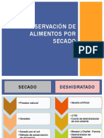 Conservación de Alimentos Por Secado