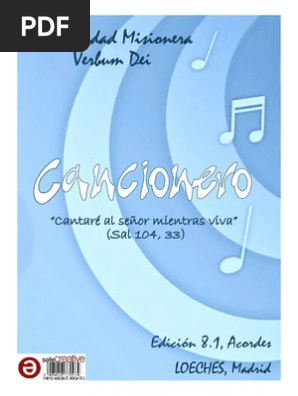 Cancionero Verbum Dei Con Acordes 8va Edicion Misa Liturgia Acorde Musica