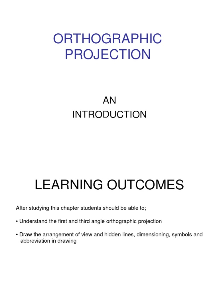 Understanding Orthographic Projections | PDF | Classical Geometry | Space