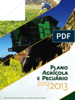 PLANO AGRÍCOLA E PECUÁRIO 2013