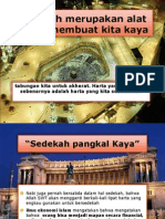 Sedekah merupakan alat untuk membuat kita kaya