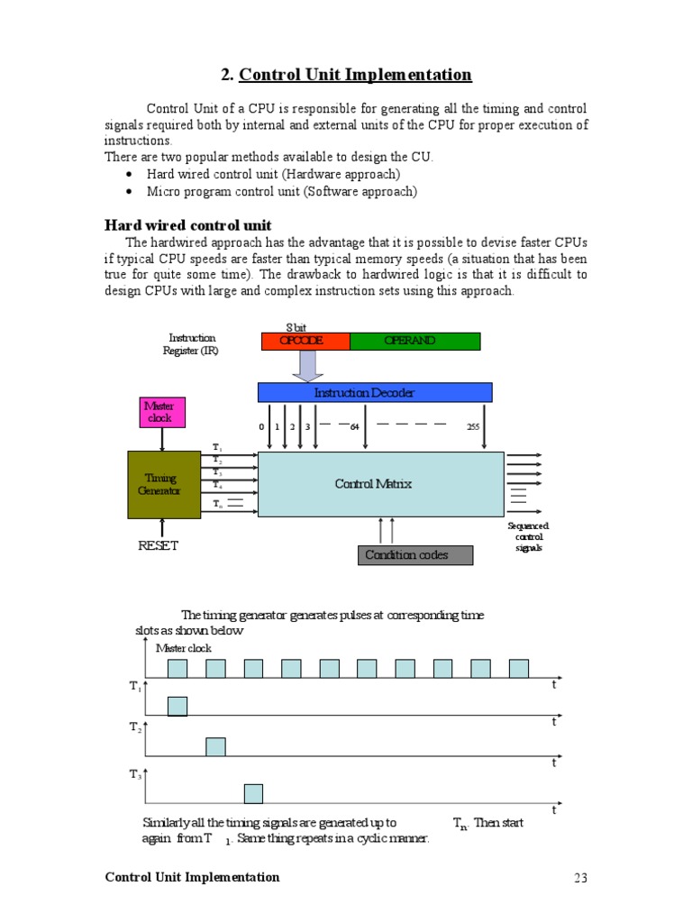 Control Unit | PDF | Central Processing Unit | Integrated Circuit