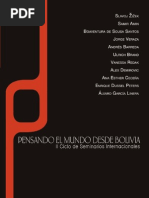 Pensando El Mundo Desde Bolivia - Segundo Ciclo de Conferencias