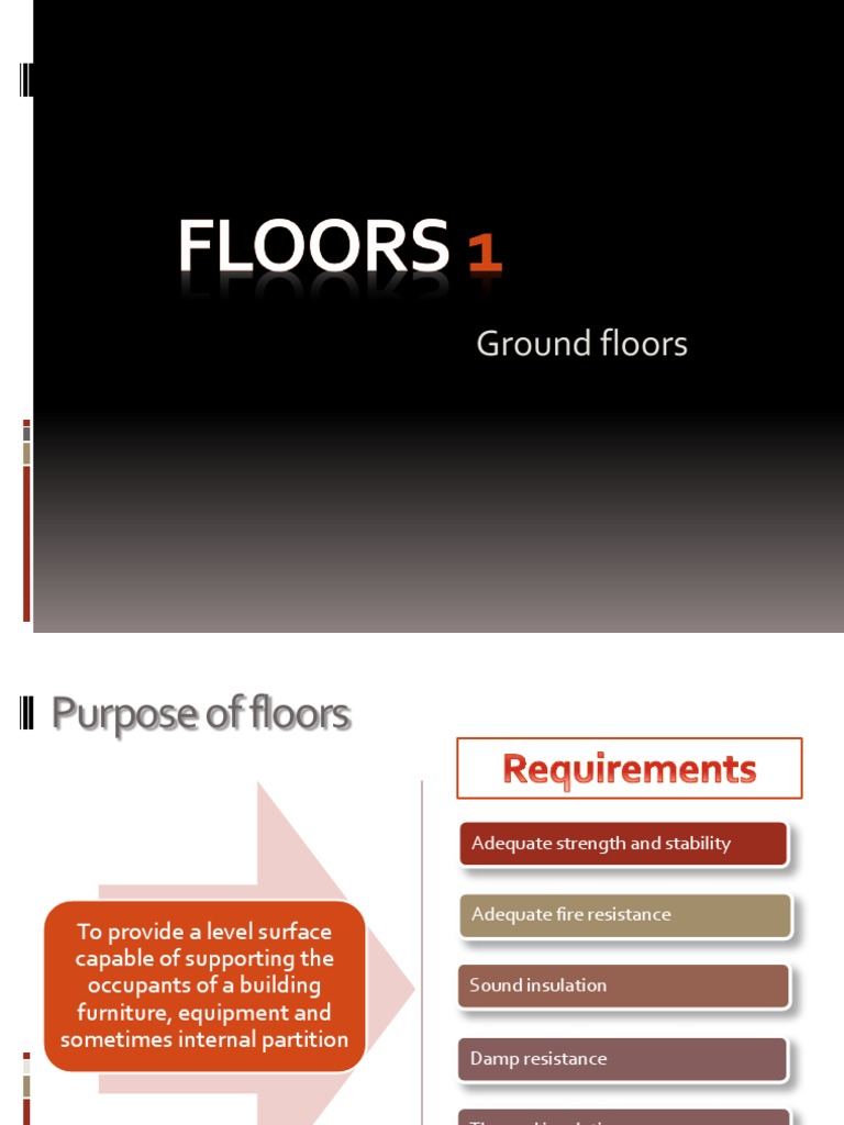 Types of Ground Floors in Construction | PDF | Flooring | Building ...