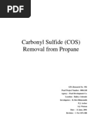 Carbonyl Sulfide (COS) Removal From Propane GPA