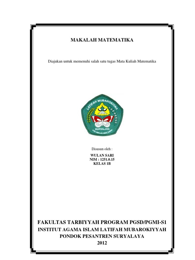 Makalah Matematika 3