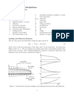 Wing Bending Calculations Simplified Deflection Model