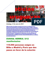 Noticias Uruguayas Domingo 13 de Enero Del 201