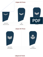 Old Libya Armed Forces Ranks Insignia
