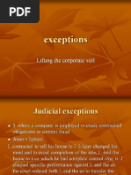 Common Law Principles on Lifting the Corporate Veil | Piercing The