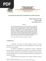 PLANEJAMENTO ESTRATÉGICO EM BIBLIOTECAS ESPECIALIZADAS