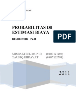 Probabilitas Di Estimasi Biaya - Kelompok IV.