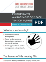 Postoperative Management of Flexor Tendon Injuries