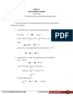 DT e T F T F JW F e DT T T E: Modul 5 Transformasi Fourier