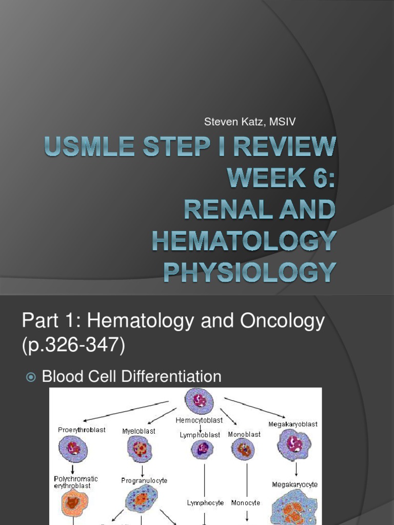 Usmle | PDF | Platelet | Renal Function