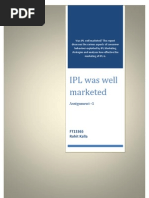 Download Consumer Behaviour-IPL Marketing by Rohit Kalla SN120159861 doc pdf