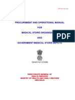 Procurement and Opertional Manual For MSO and GMSDs
