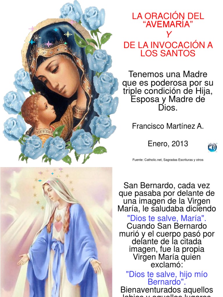 La Oración del Ave María María, madre de Jesús Oración