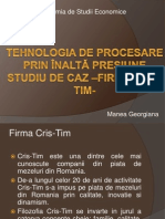 Tehnologia de Procesare Prin Înaltă Presiune