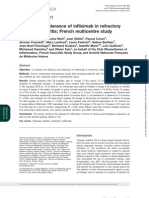 Concise Report: Efficacy and Tolerance of Infliximab in Refractory Takayasu Arteritis: French Multicentre Study