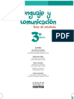 Libro de Lenguaje y Comunicación 3° Básico 2013.