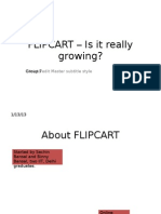 FLIPCART - Is It Really Growing