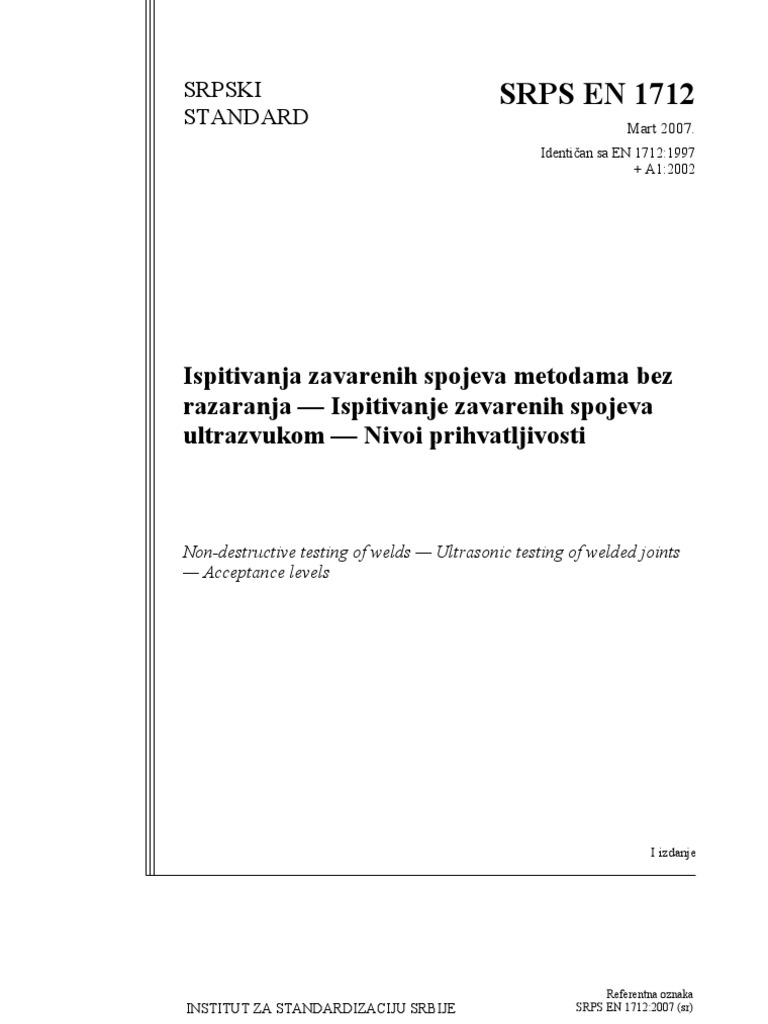 SRPS EN 1712