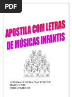 Apostila com letras de músicas infantis