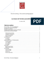 Les Bases de Lécriture Journalistique PDF