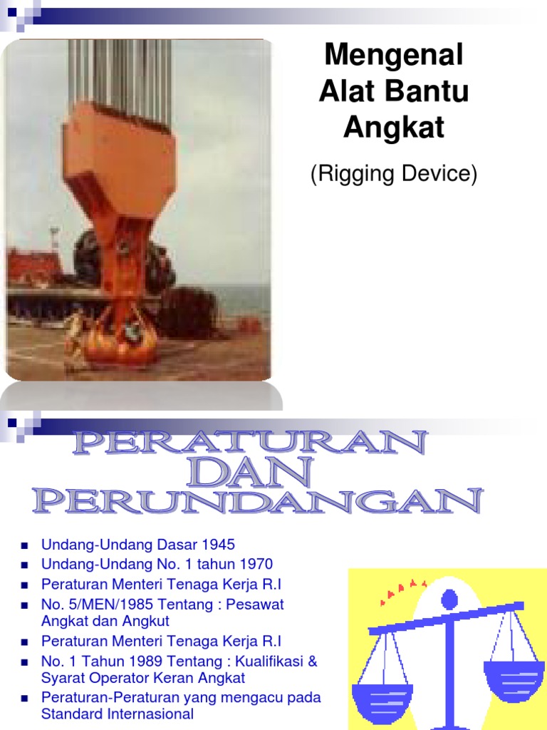 Alat Bantu Angkat dan Rigging Crane | PDF