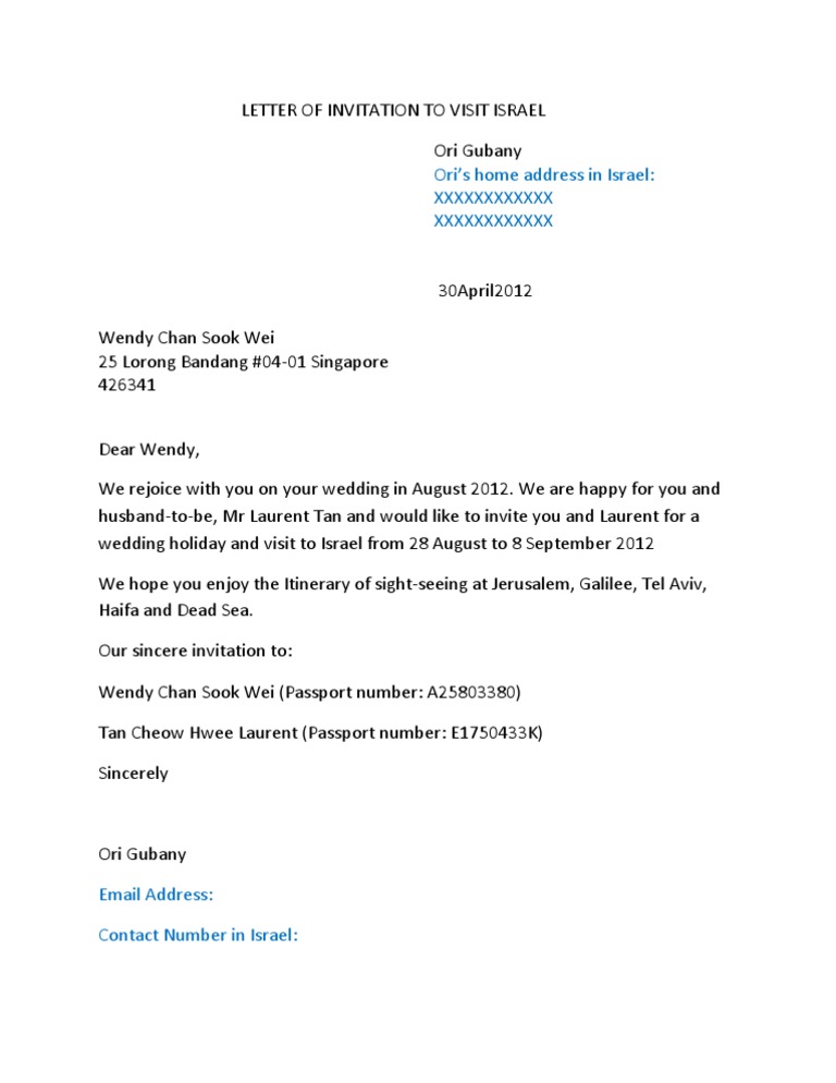 Letter of Invitation | PDF