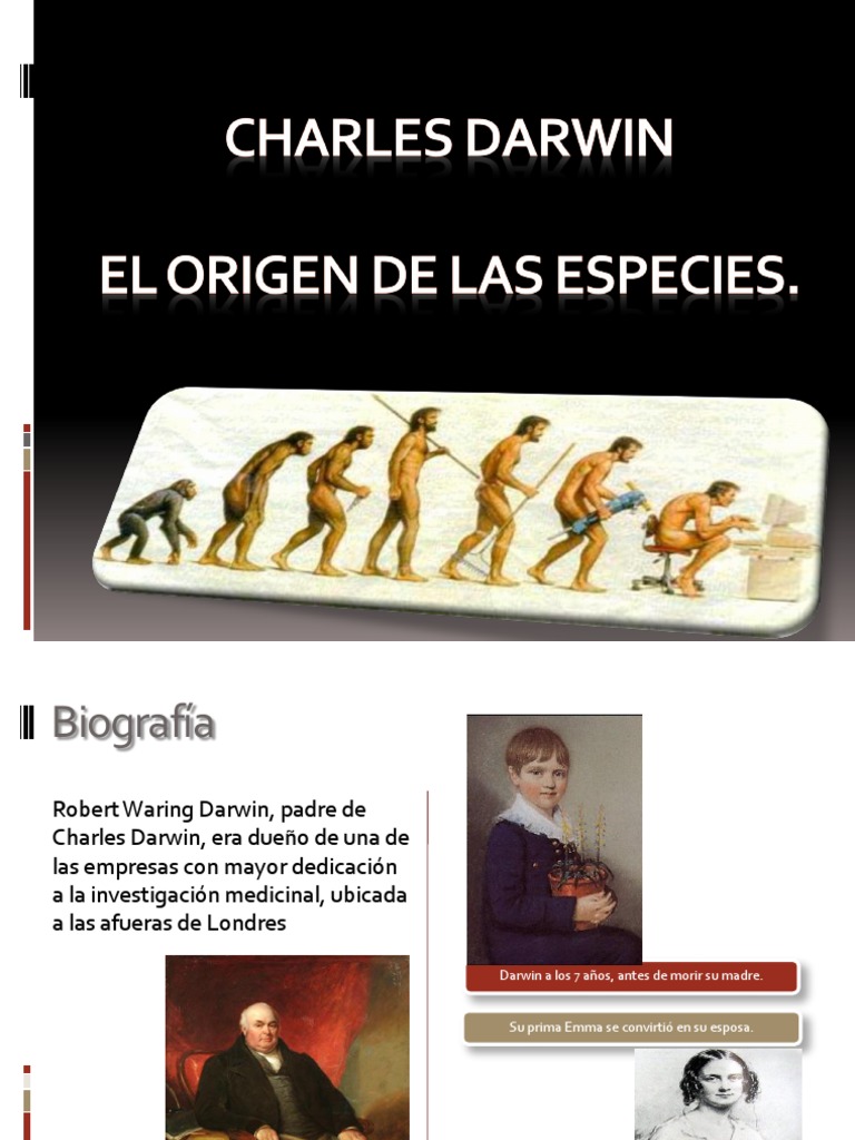 El Origen De La Especie Tmo EL ORIGEN DE LAS ESPECIES | Charles Darwin | Evolución | Prueba