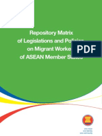 Repository Matrix of Legislations and Policies on Migrant Workers of ASEAN Member States