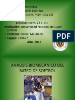 Analisis Biomecanico Del Bateo de Softbol