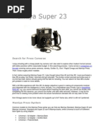 Mamiya Super 23 Basic Info