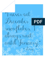 Snow Quote 8x10 Printable