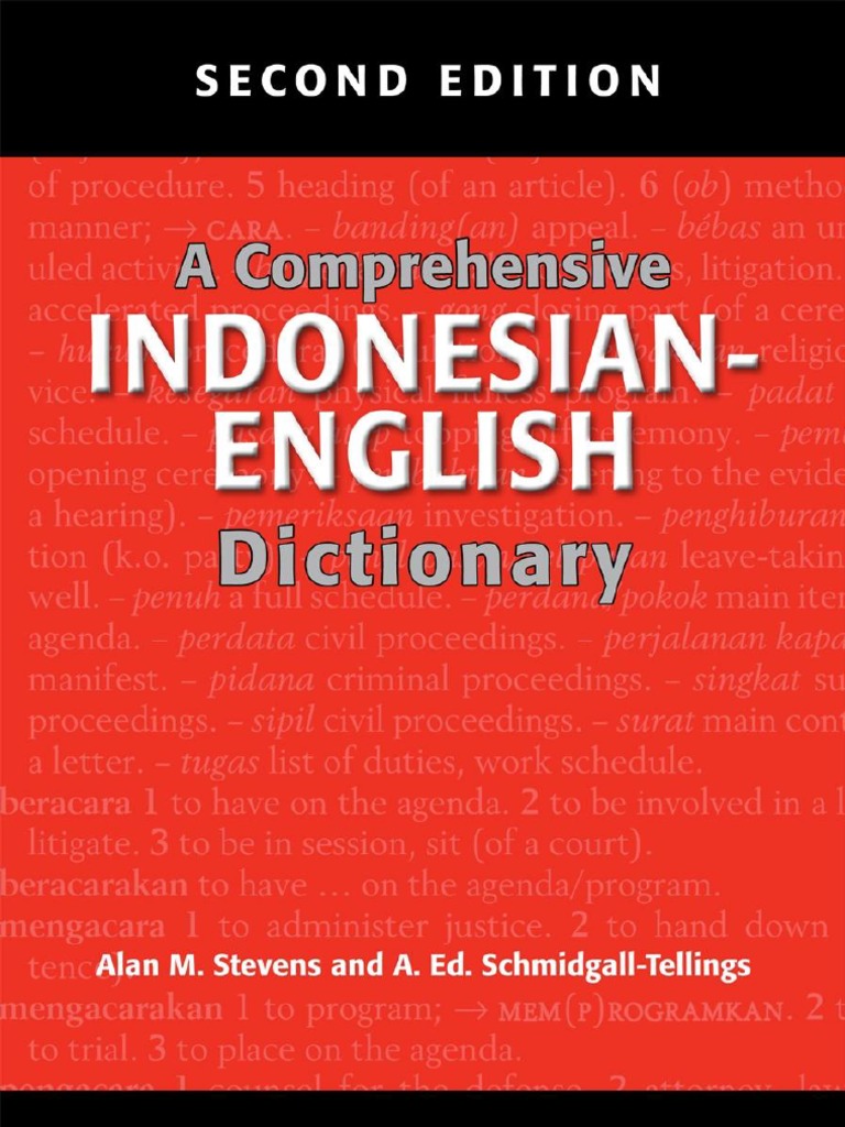 25 A Comprehensive Indonesian English Dictionary Acronym Consonant