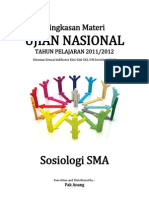 Rangkuman Materi UN Sosiologi SMA 2012