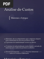 Aula - Análise de Custos