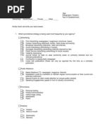 Download travel agency questionnaire by Belle Bamboa SN120243173 doc pdf