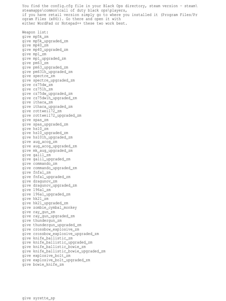 Zombie+Weapons Codes | PDF