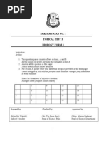 Topical Test Biology Form 4