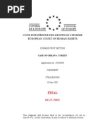 Download CASE OF ORHAN v TURKEY by Hakikat Adalet Hafza Merkezi SN120265763 doc pdf