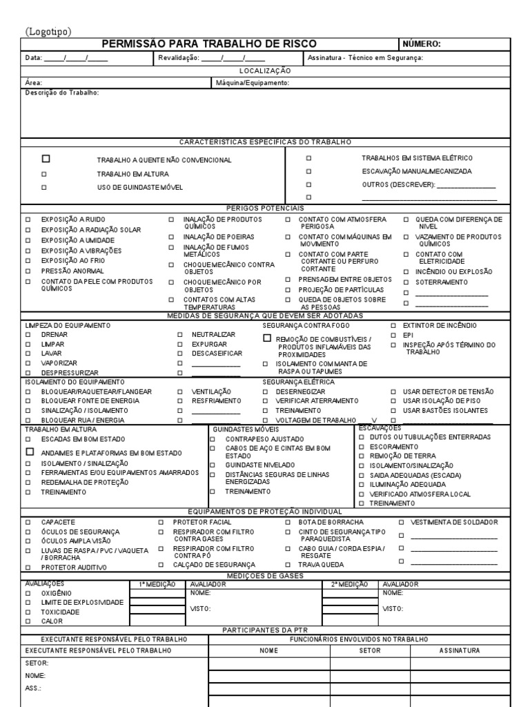 Permissão para Trabalho de Risco | PDF | Natureza