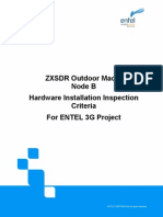 ZXSDR Outdoor Macro Node B Hardware Installation Inspection Criteria For ENTEL 3G Project