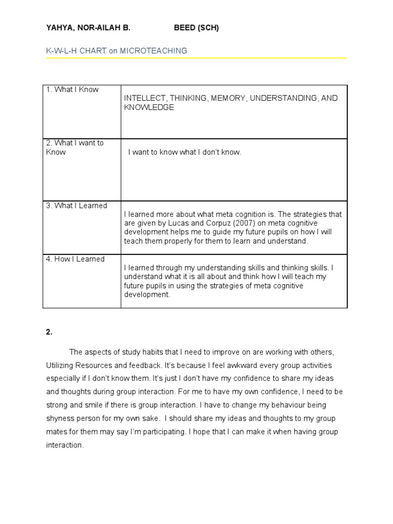 Meta-Cognitive Strategies in Learning | PDF